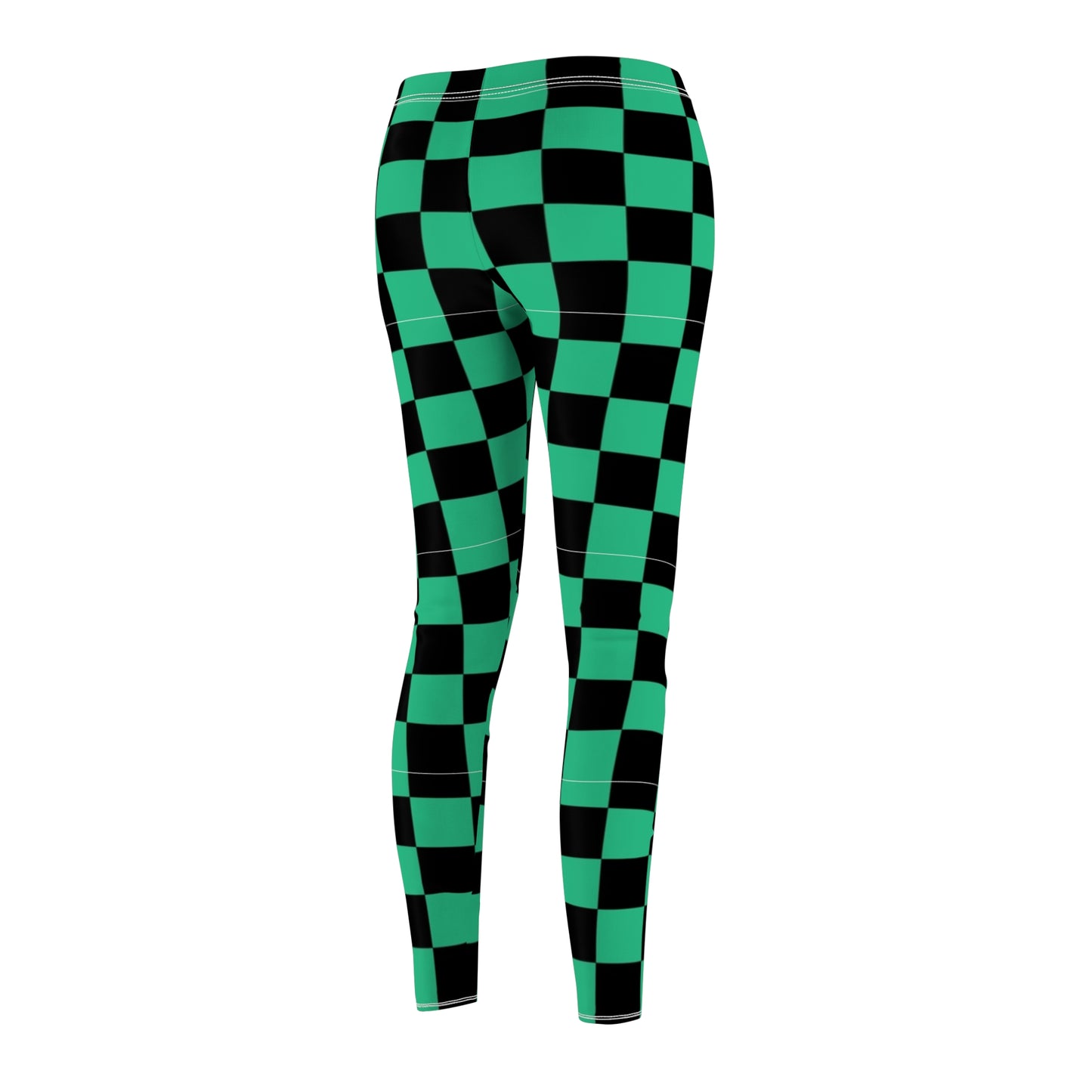 Vibrant Checker Print Women's Leggings, Casual Fitness Tights, Trendy Athleisure Pants, Exercise Yoga Wear, Fashionable Activewear