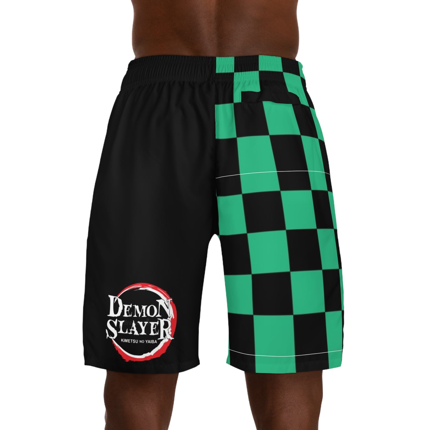 Demon Slayer Men's Jogger Shorts - Anime-Inspired Activewear for Summer, Beach Days, Gym, Gifts for Fans, Casual Comfort