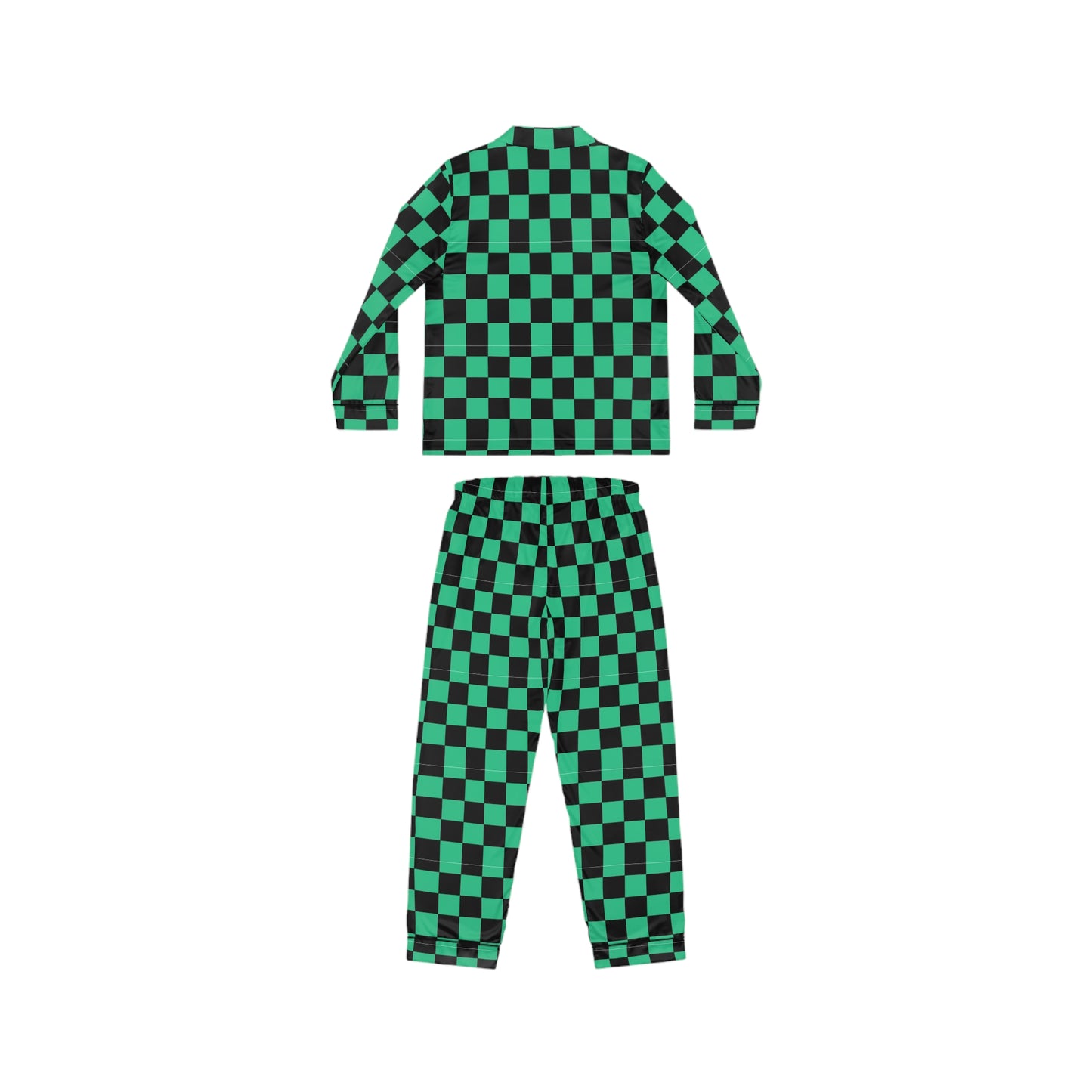 Demon Slayer Anime Satin Pajamas, Luxurious Loungewear Set, Gift for Her, Sleepwear, Cozy Homewear, Ideal for Relaxation