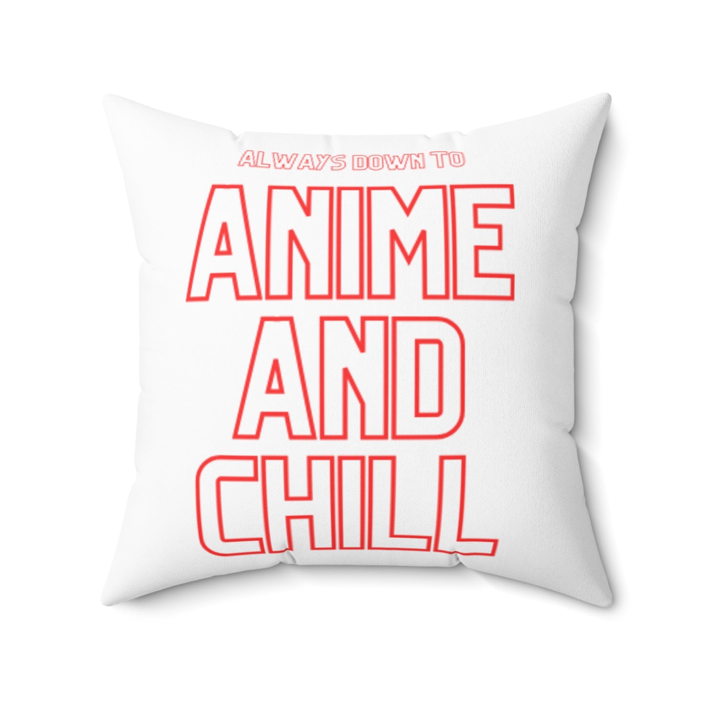 Anime and Chill Decorative Pillow