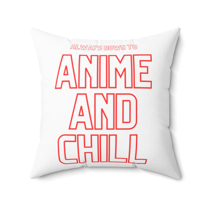 Anime and Chill Decorative Pillow