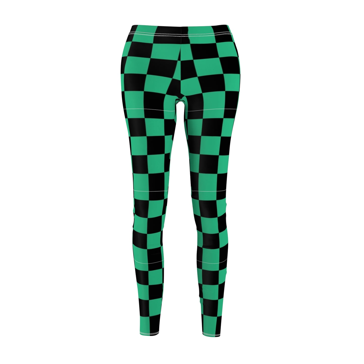 Vibrant Checker Print Women's Leggings, Casual Fitness Tights, Trendy Athleisure Pants, Exercise Yoga Wear, Fashionable Activewear
