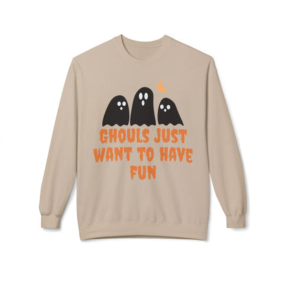 Halloween Ghost Sweatshirt Ghouls Just Want To Have Fun Teachers Classroom
