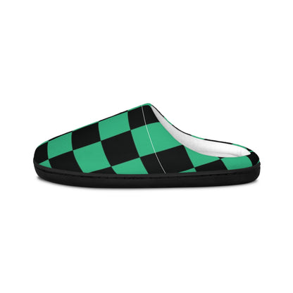 Demon Slayer Anime Women's Checkered Indoor Slippers