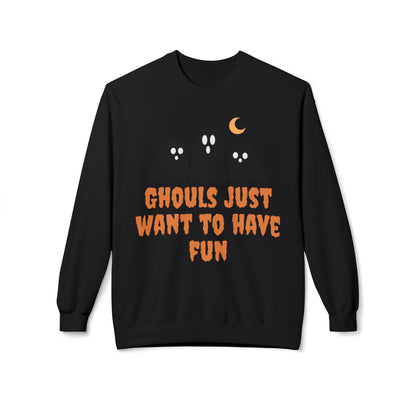 Halloween Ghost Sweatshirt Ghouls Just Want To Have Fun Teachers Classroom