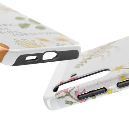 Inspirational Tough Phone Cases - Teaching is Love Design, Motivational Phone Cover, Gift for Teachers, Nature-Inspired Case, Floral [...]