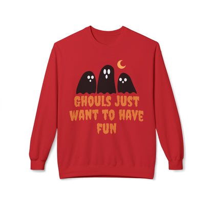 Halloween Ghost Sweatshirt Ghouls Just Want To Have Fun Teachers Classroom
