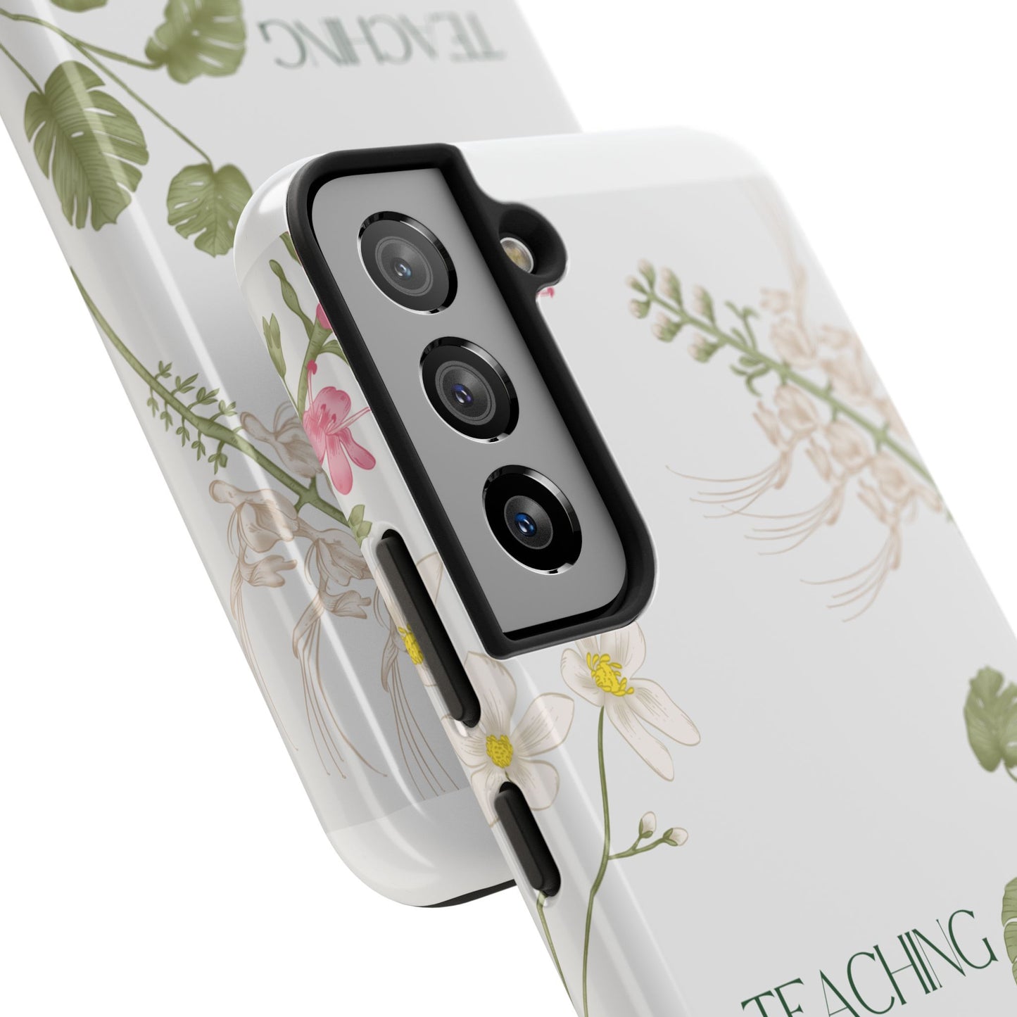 Inspirational Tough Phone Cases - Teaching is Love Design, Motivational Phone Cover, Gift for Teachers, Nature-Inspired Case, Floral [...]