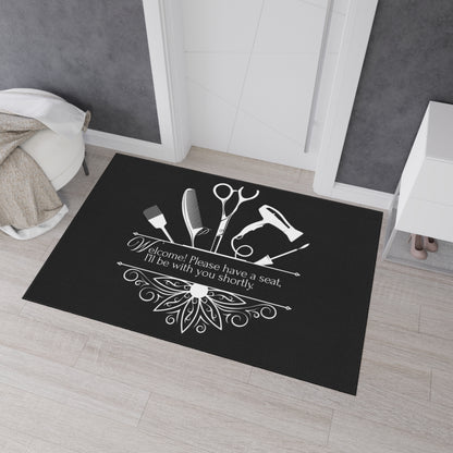 Stylish Salon Studio Floor Mat - Beauty Studio Decor, Welcome Home Mat, Durable Entryway Rug, Personalized Gifts, Hair Salon Essentials