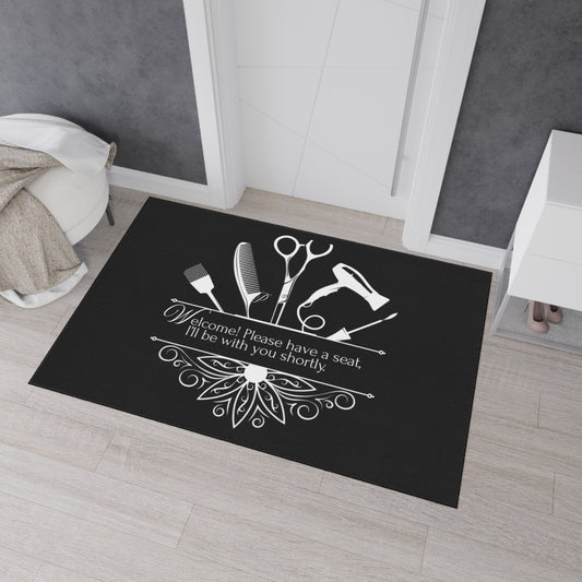 Stylish Salon Studio Floor Mat - Beauty Studio Decor, Welcome Home Mat, Durable Entryway Rug, Personalized Gifts, Hair Salon Essentials