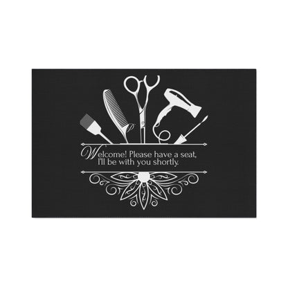 Stylish Salon Studio Floor Mat - Beauty Studio Decor, Welcome Home Mat, Durable Entryway Rug, Personalized Gifts, Hair Salon Essentials