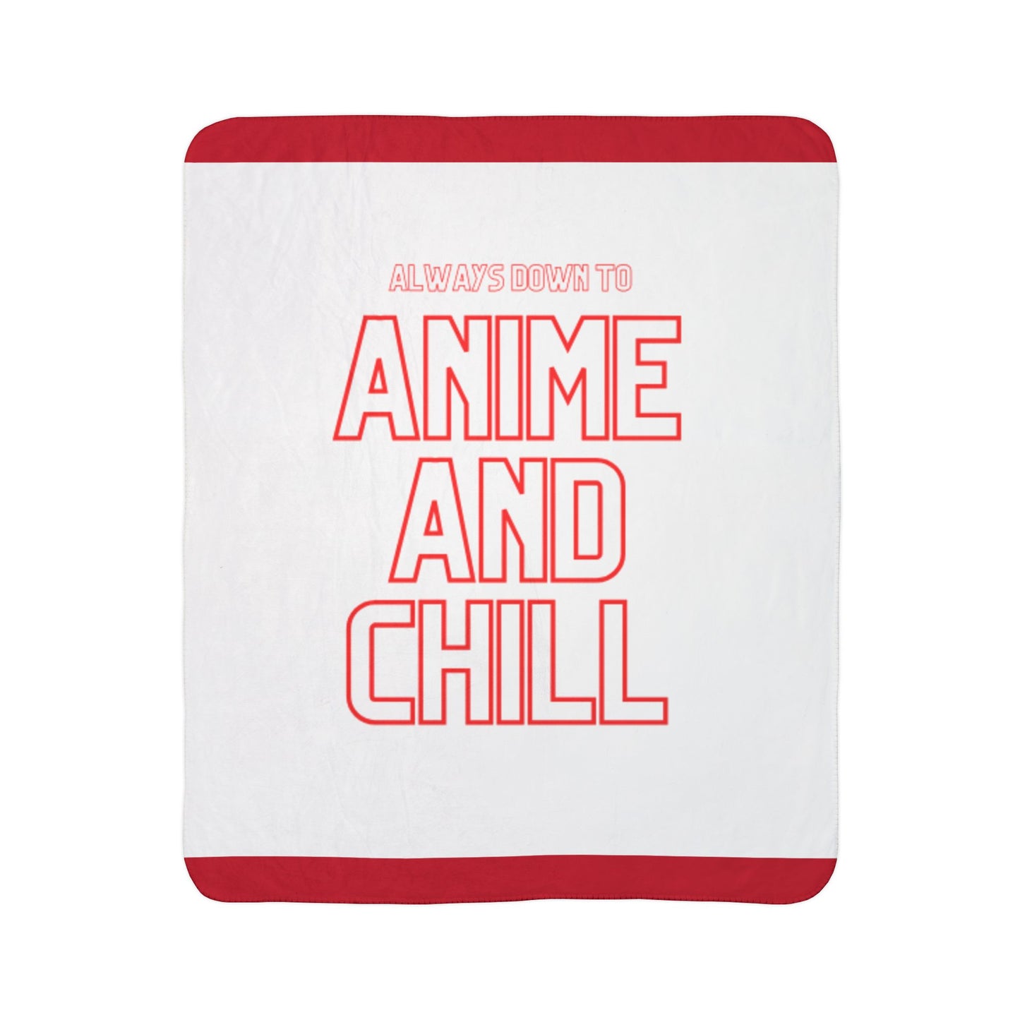 Sherpa Blanket Anime and Chill Soft Blanket