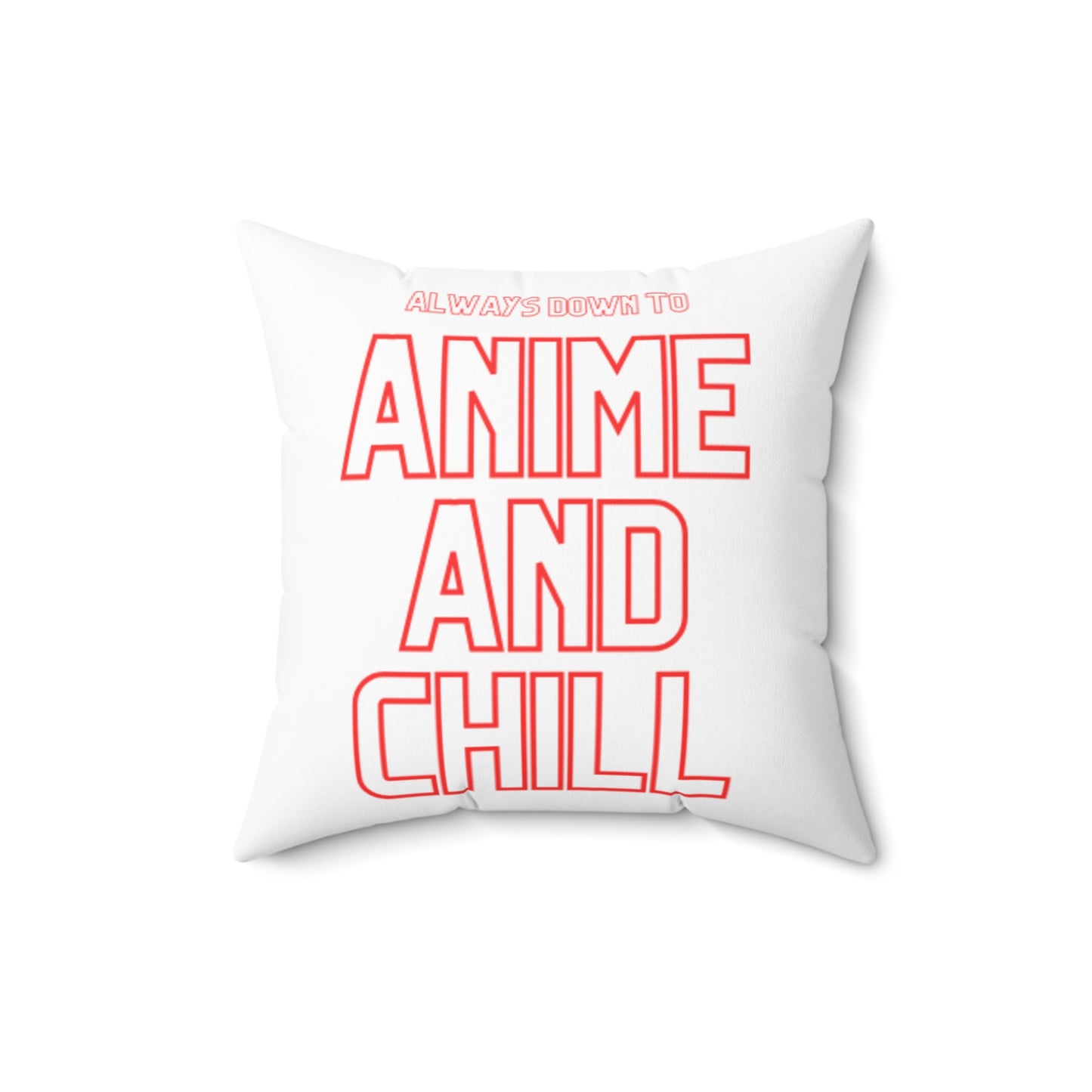 Anime and Chill Decorative Pillow