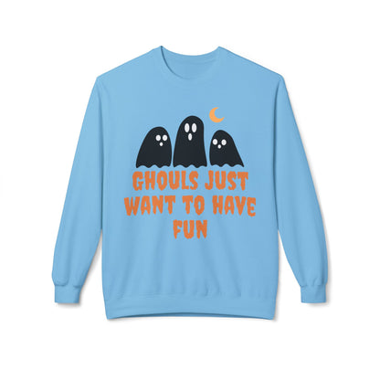 Halloween Ghost Sweatshirt Ghouls Just Want To Have Fun Teachers Classroom