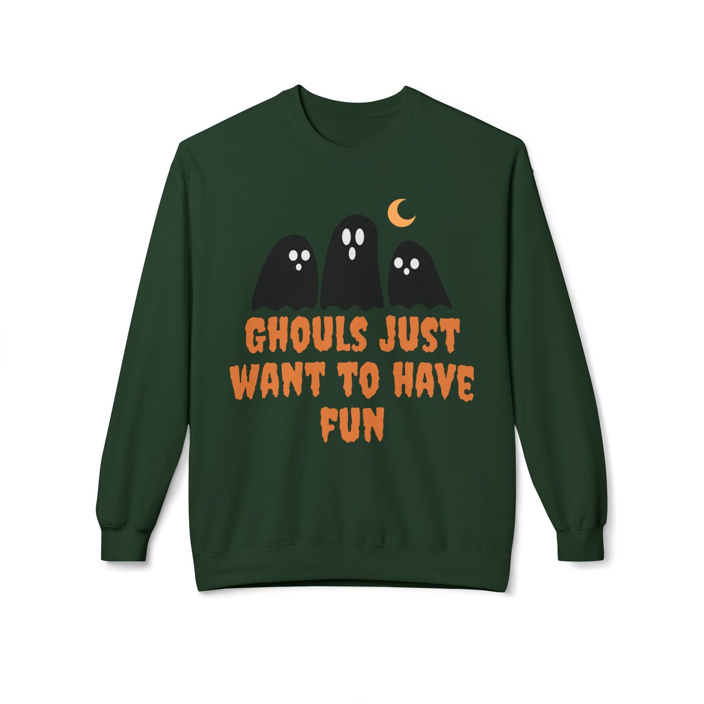 Halloween Ghost Sweatshirt Ghouls Just Want To Have Fun Teachers Classroom