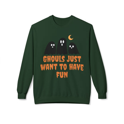 Halloween Ghost Sweatshirt Ghouls Just Want To Have Fun Teachers Classroom