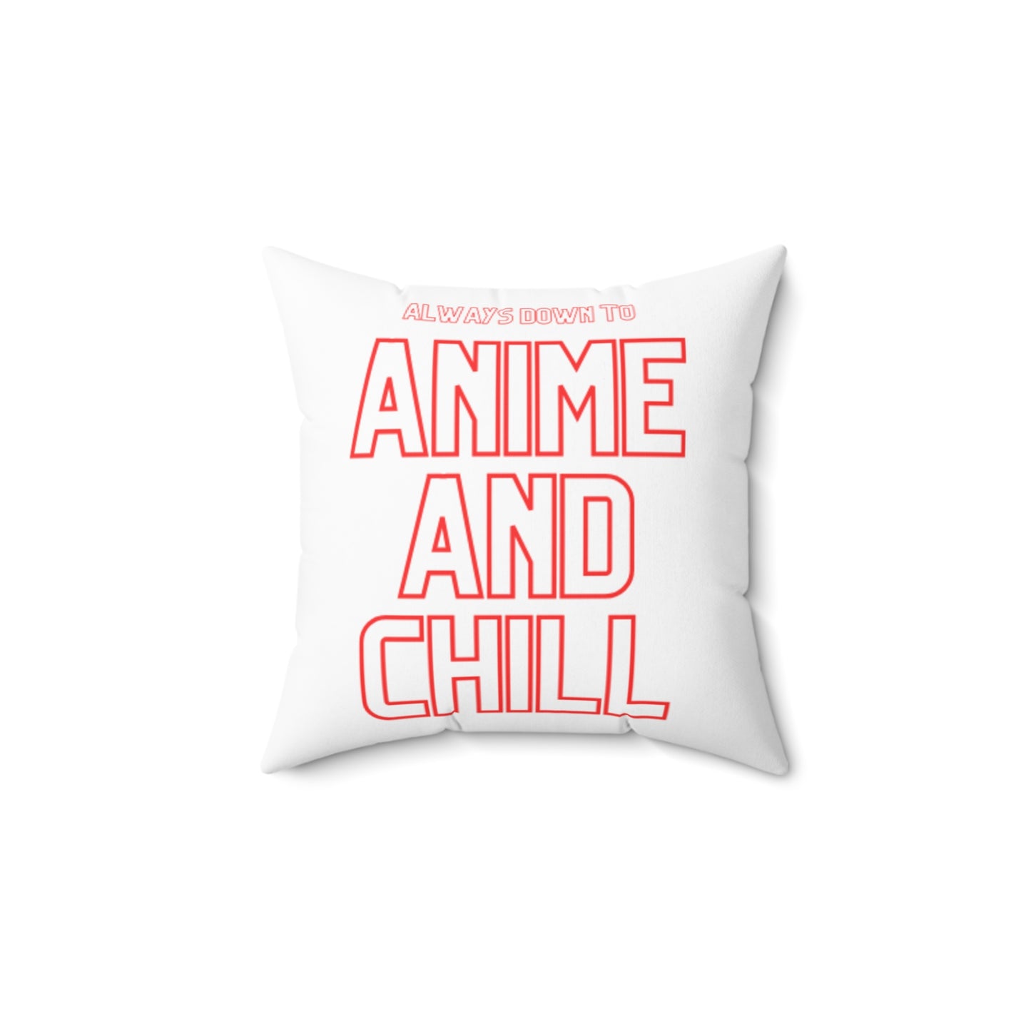 Anime and Chill Decorative Pillow