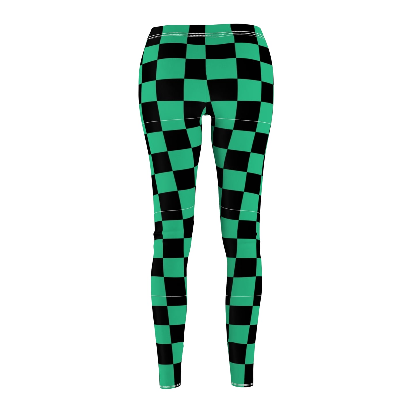 Vibrant Checker Print Women's Leggings, Casual Fitness Tights, Trendy Athleisure Pants, Exercise Yoga Wear, Fashionable Activewear