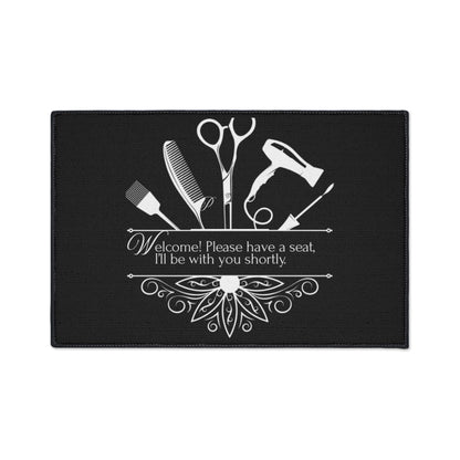 Stylish Salon Studio Floor Mat - Beauty Studio Decor, Welcome Home Mat, Durable Entryway Rug, Personalized Gifts, Hair Salon Essentials