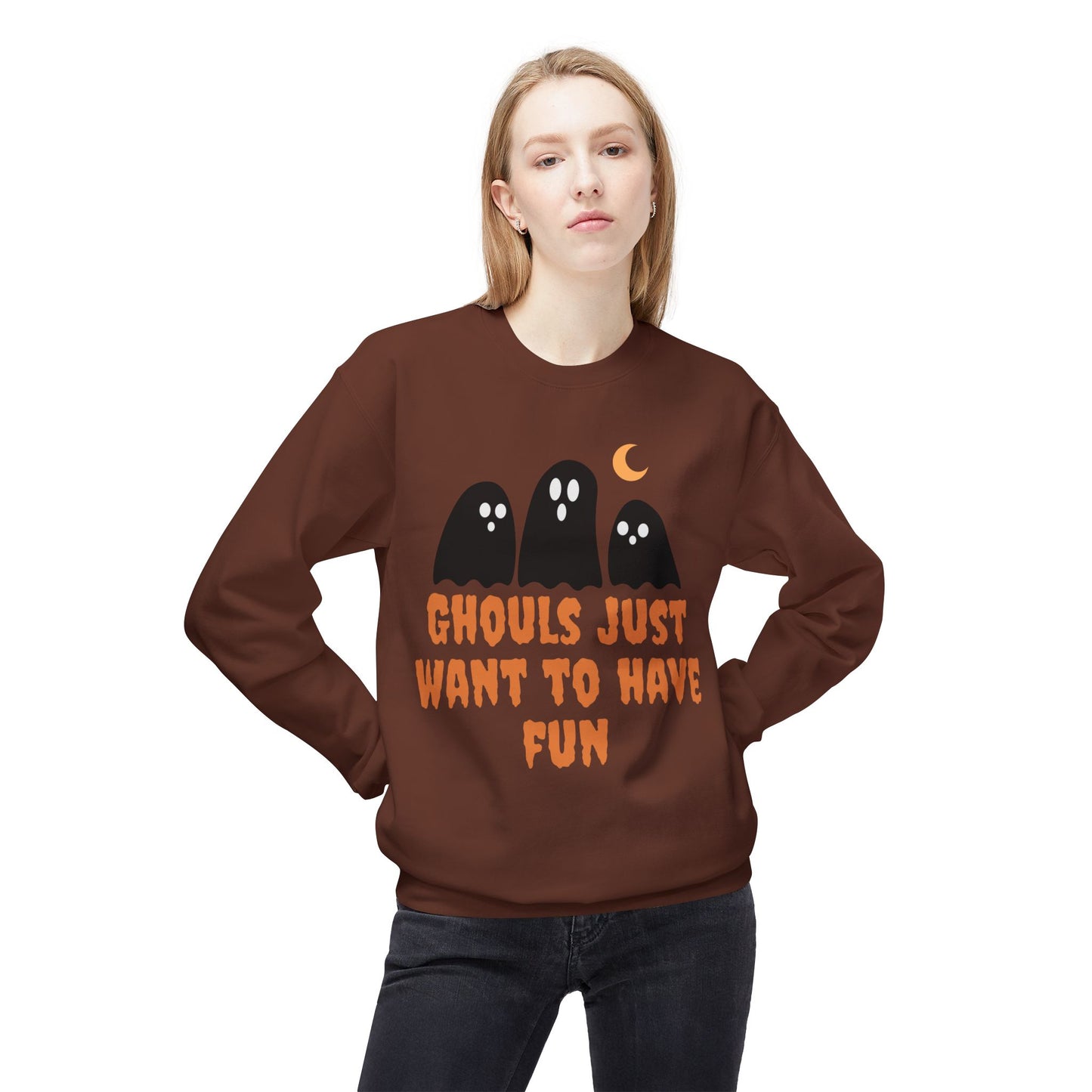Halloween Ghost Sweatshirt Ghouls Just Want To Have Fun Teachers Classroom
