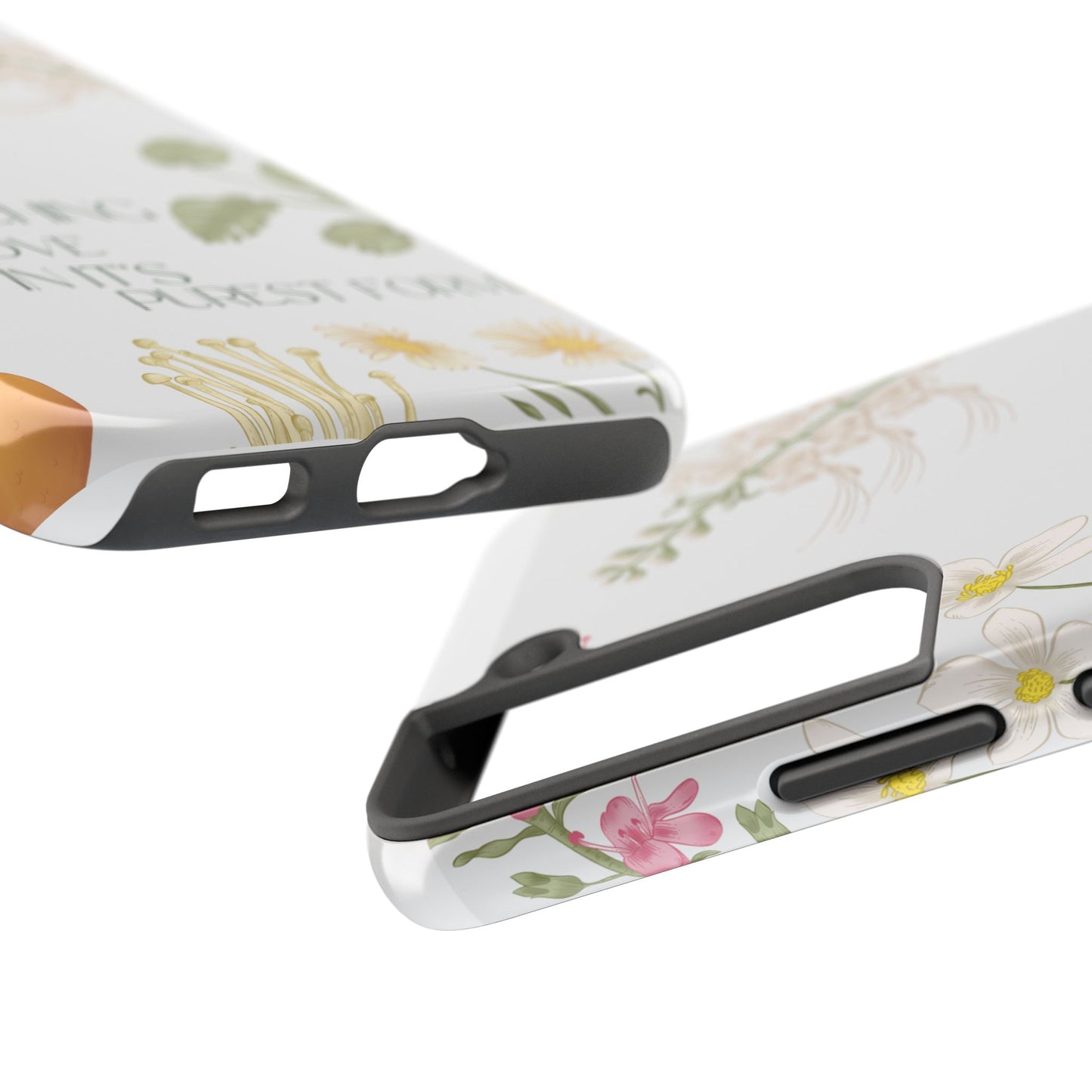 Inspirational Tough Phone Cases - Teaching is Love Design, Motivational Phone Cover, Gift for Teachers, Nature-Inspired Case, Floral [...]