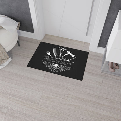 Stylish Salon Studio Floor Mat - Beauty Studio Decor, Welcome Home Mat, Durable Entryway Rug, Personalized Gifts, Hair Salon Essentials