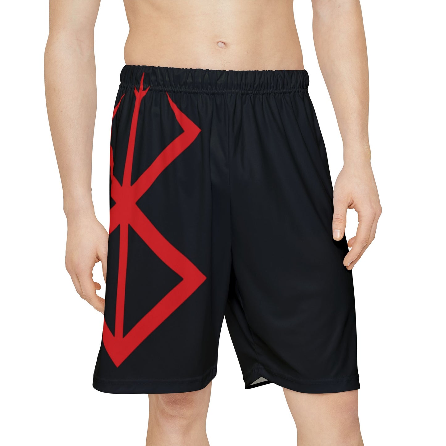 Men’s Sports Shorts with Abstract Design, Athletic Shorts for Workout, Gym Wear, Summer Essentials, Casual Fashion, Sportswear