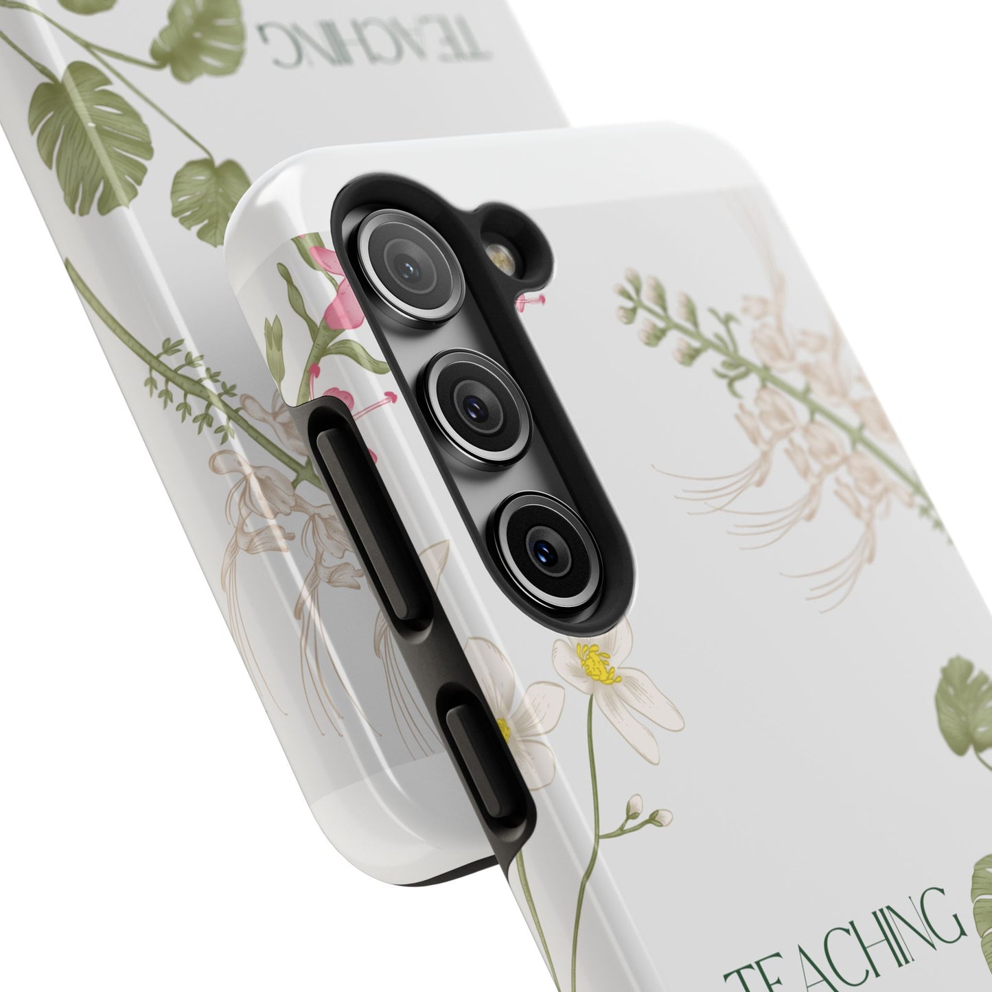 Inspirational Tough Phone Cases - Teaching is Love Design, Motivational Phone Cover, Gift for Teachers, Nature-Inspired Case, Floral [...]