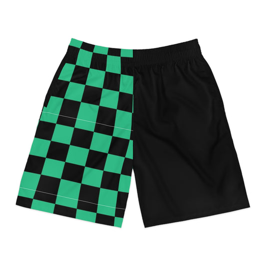 Demon Slayer Men's Jogger Shorts - Anime-Inspired Activewear for Summer, Beach Days, Gym, Gifts for Fans, Casual Comfort