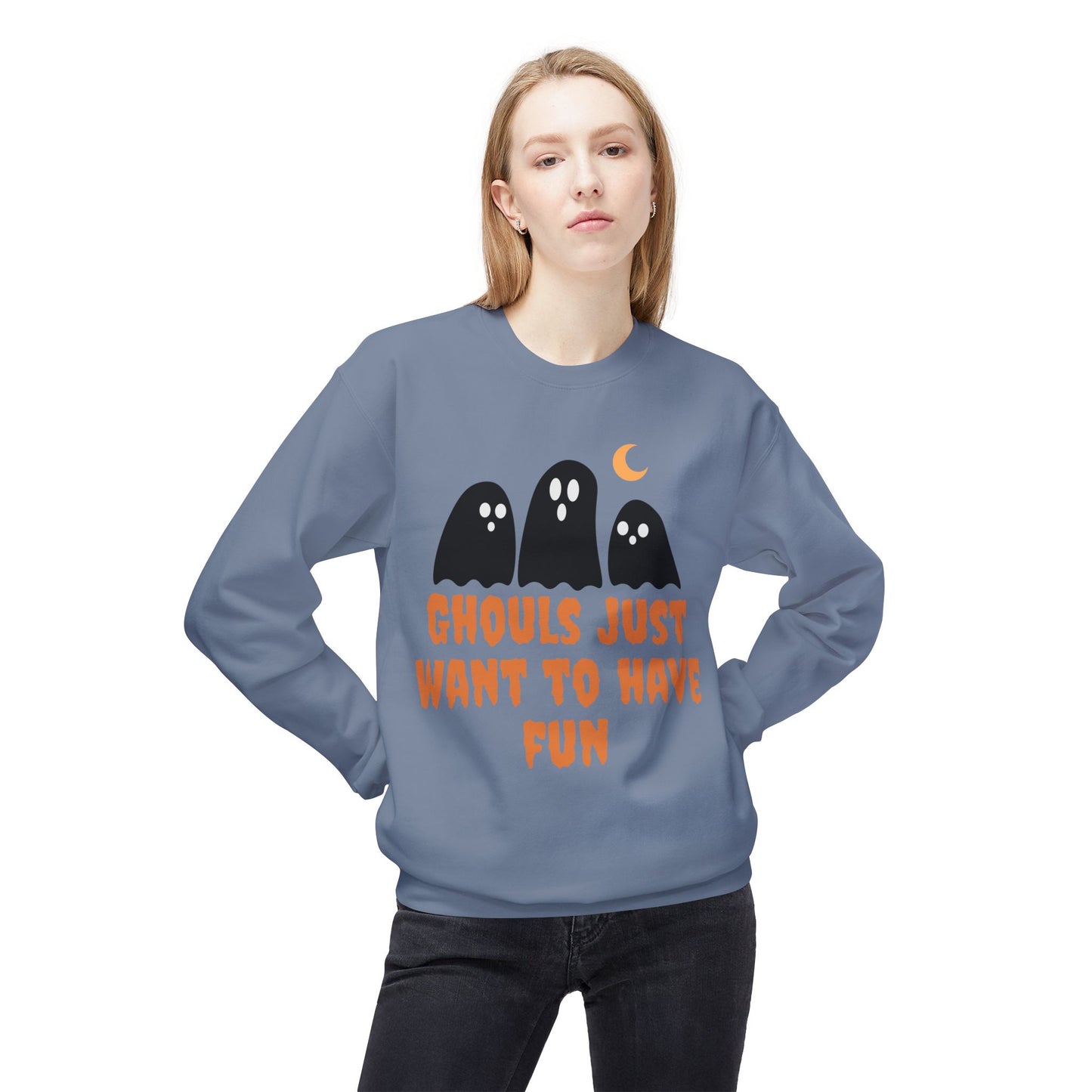 Halloween Ghost Sweatshirt Ghouls Just Want To Have Fun Teachers Classroom