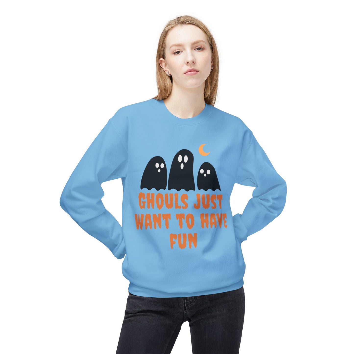 Halloween Ghost Sweatshirt Ghouls Just Want To Have Fun Teachers Classroom