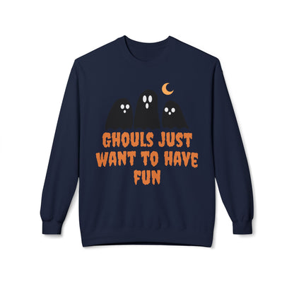 Halloween Ghost Sweatshirt Ghouls Just Want To Have Fun Teachers Classroom