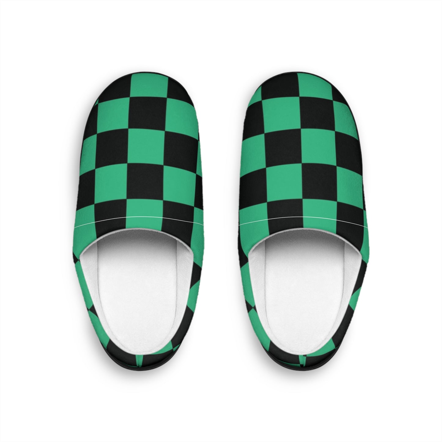 Demon Slayer Anime Women's Checkered Indoor Slippers