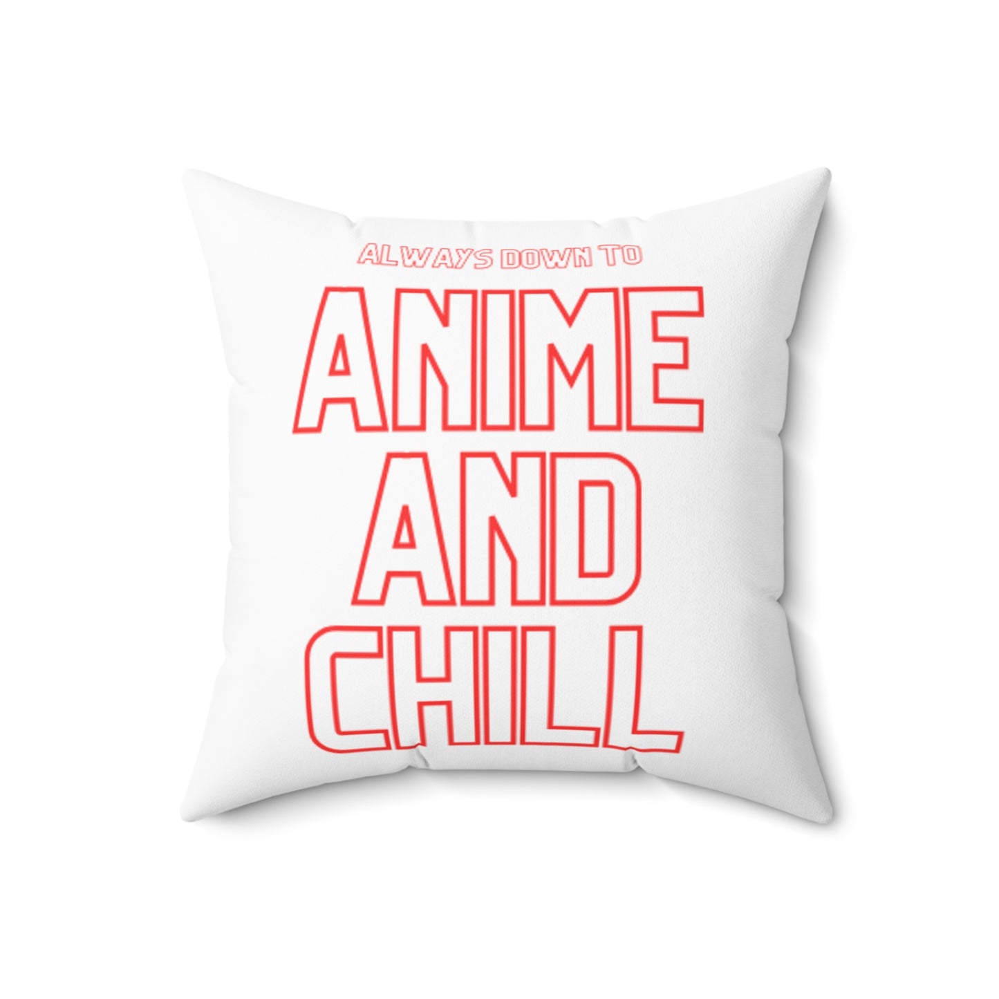 Anime and Chill Decorative Pillow