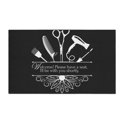 Stylish Salon Studio Floor Mat - Beauty Studio Decor, Welcome Home Mat, Durable Entryway Rug, Personalized Gifts, Hair Salon Essentials