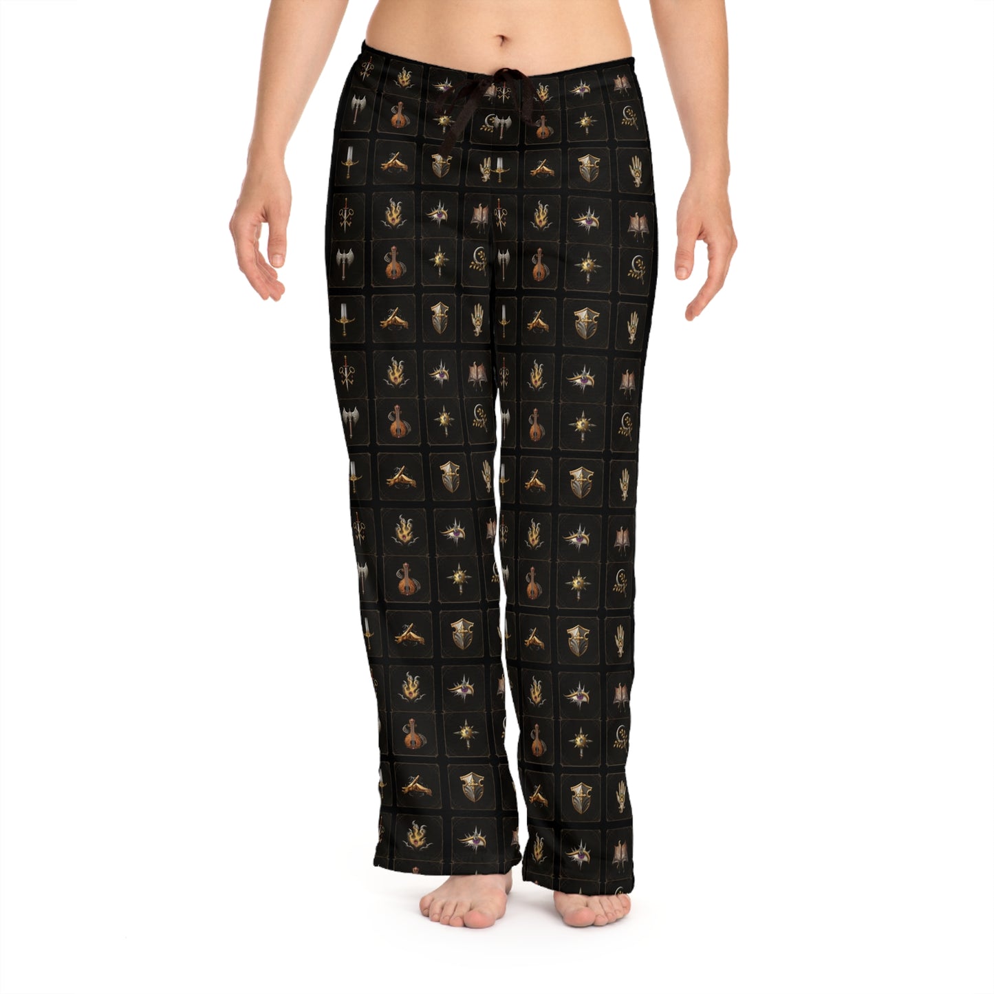 Baldur's Gate Class Themed Pajama Pants for Women
