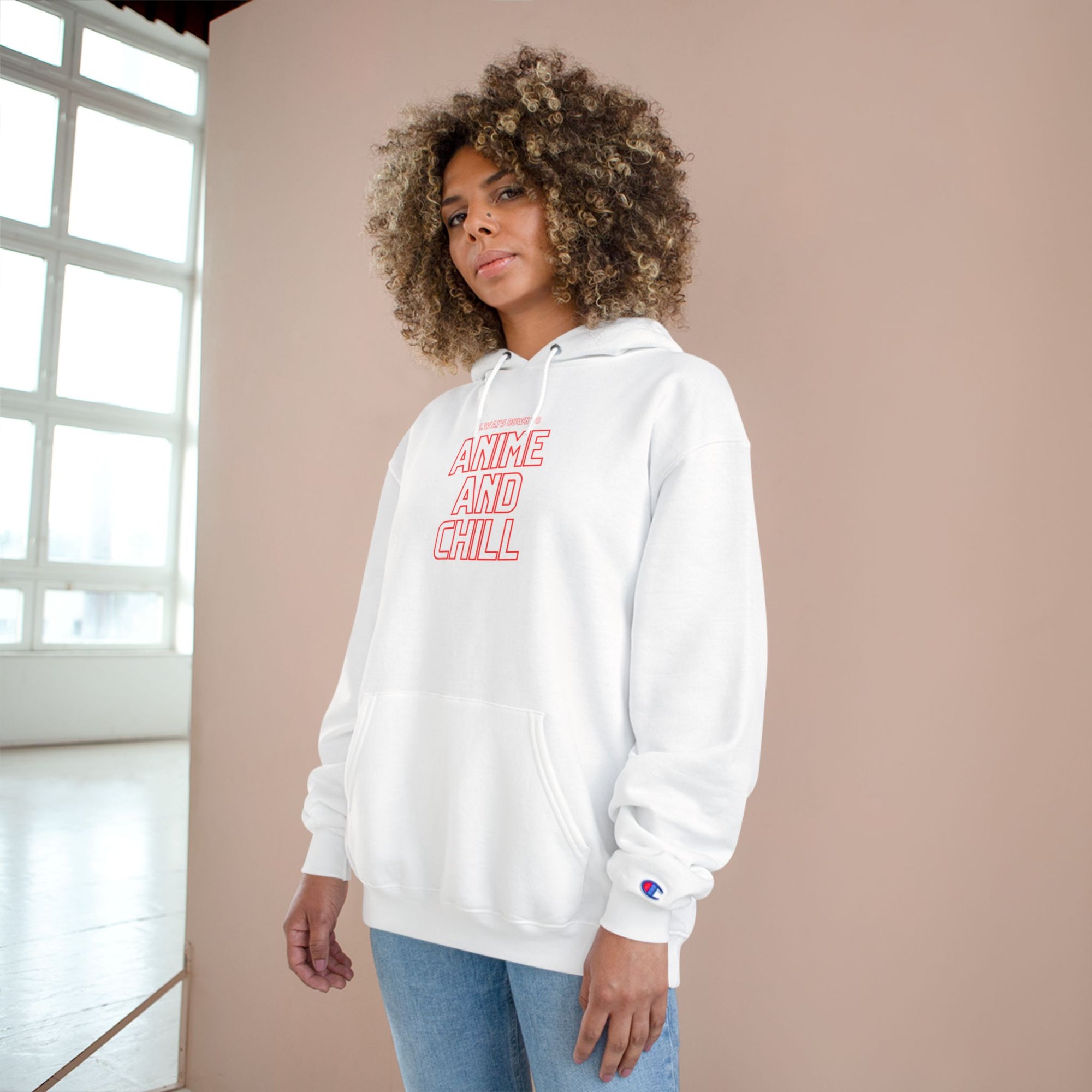 Always Down to Anime and Chill Hoodie, Cozy Anime Sweatshirt, Graphic T Shirt Anime Lovers, Streetwear, Casual Wear, Fall Fashion