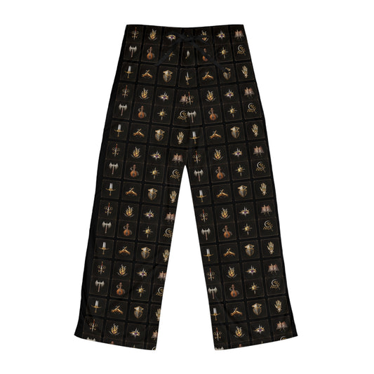 Baldur's Gate Class Themed Pajama Pants for Women