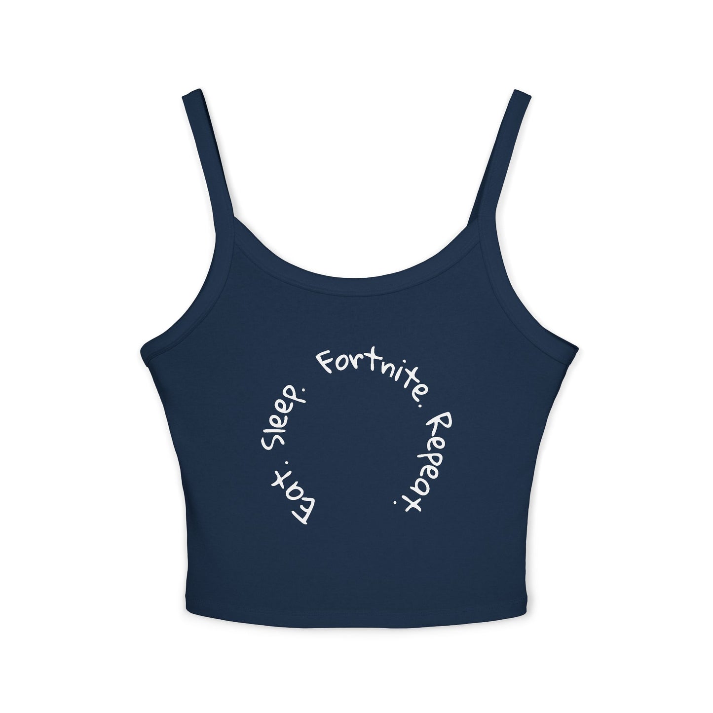 Fortnite Sleep Repeat Tank Top, Casual Summer Spaghetti Strap, Gamer Girl Fashion, Fun Gift, Beach Wear, Vacation Outfit