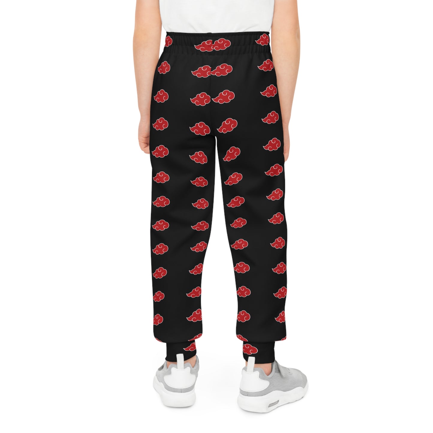 Youth Joggers with Red Rose Pattern | Trendy Athletic Pants for Kids, Comfortable Joggers for Play, Gifts for Birthdays, Activewear