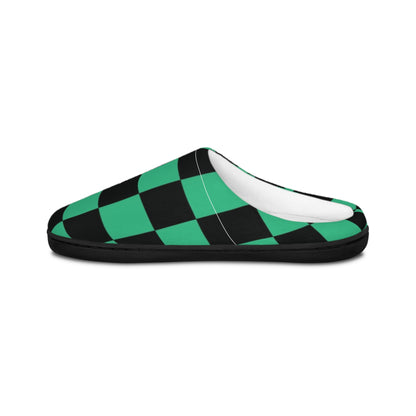 Demon Slayer Anime Women's Checkered Indoor Slippers