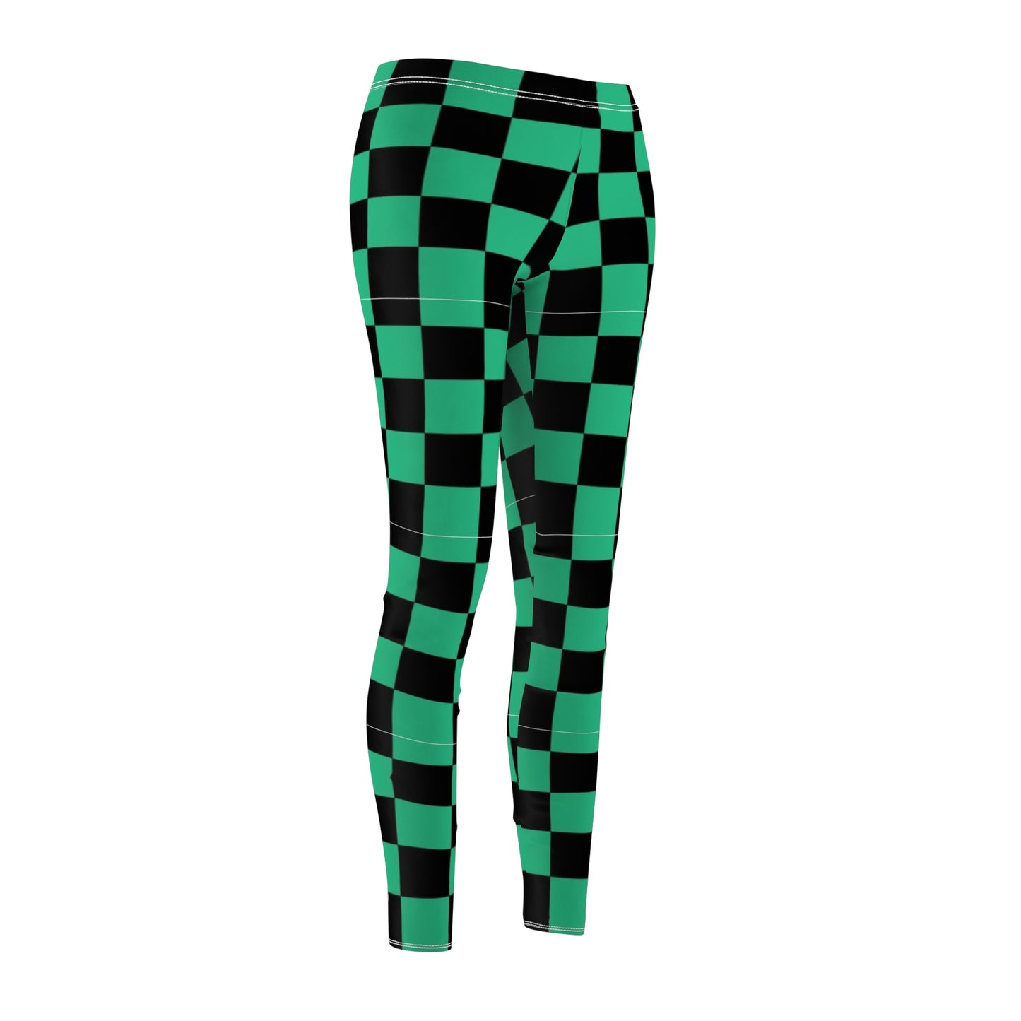 Vibrant Checker Print Women's Leggings, Casual Fitness Tights, Trendy Athleisure Pants, Exercise Yoga Wear, Fashionable Activewear