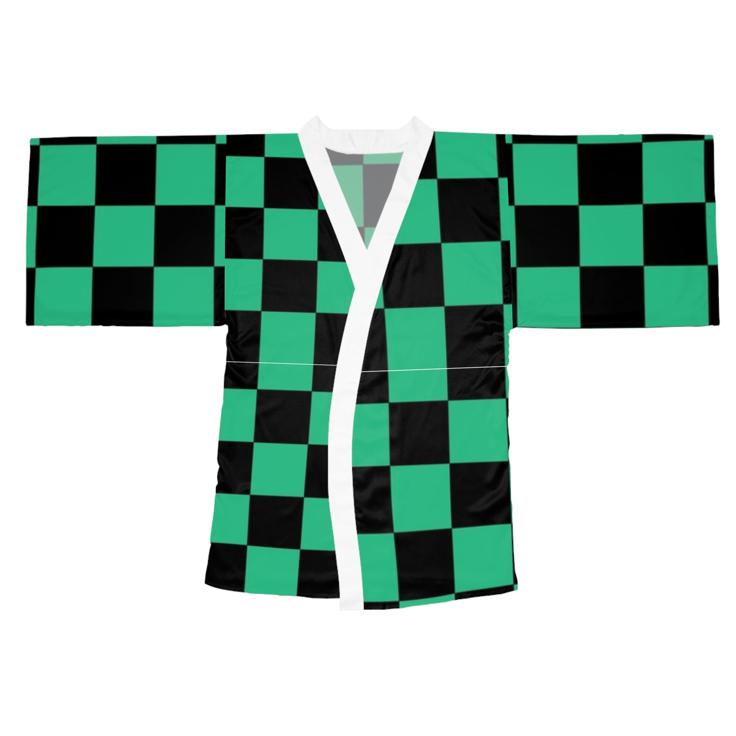 Anime Demon Slayer Silk Bathrobe Kimono and Cosplay