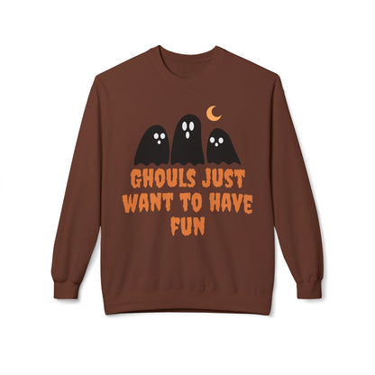 Halloween Ghost Sweatshirt Ghouls Just Want To Have Fun Teachers Classroom
